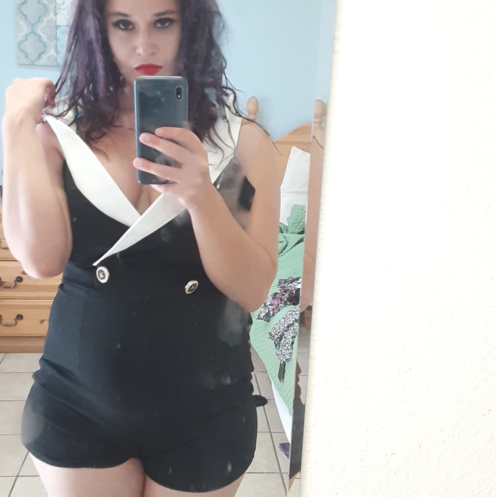 Black and white